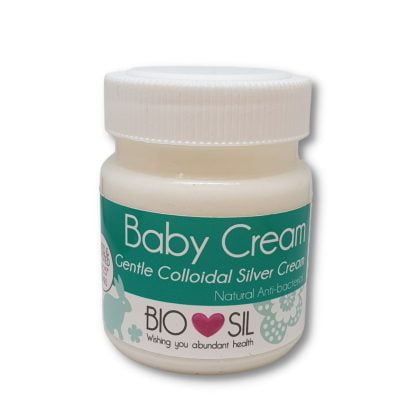 Baby Cream with Colloidal Silver (100 ml) Tube - Gentle Cream for Preventing and Soothing Nappy Rash