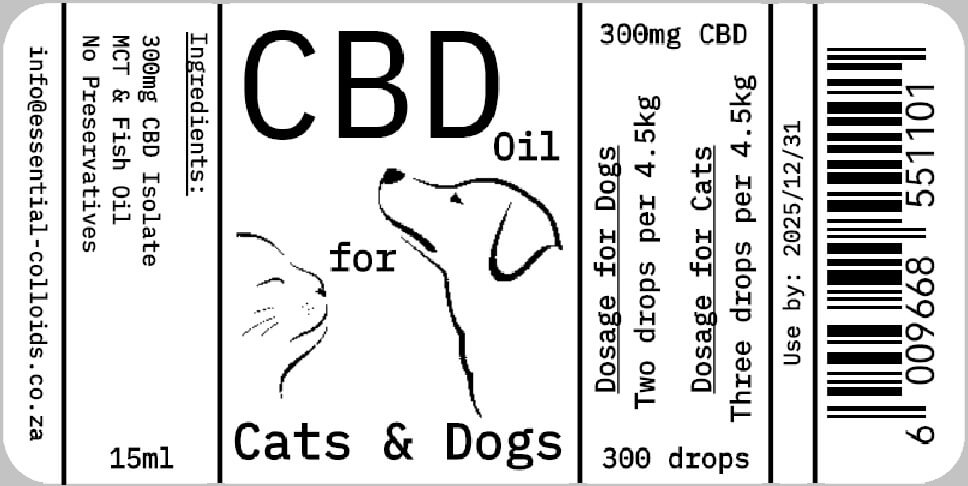 CBD (Cannabidiol) non psycho-active for older Dogs and Cats