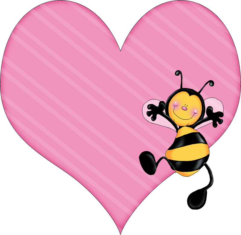Heart and bee